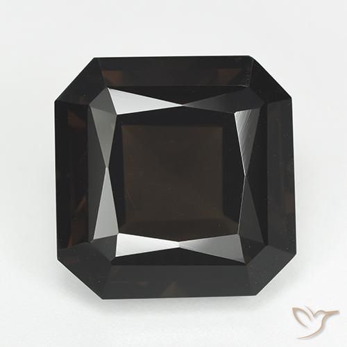 Quarzo fumè Marrone scuro naturale da 14.30 ct, Ottagonale / Taglio smeraldo, VVS