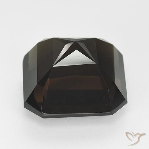 Quarzo fumè Marrone scuro naturale da 14.30 ct, Ottagonale / Taglio smeraldo, VVS