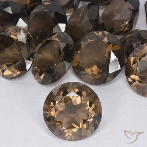 10.19ct Naturale Marrone caldo Quarzo fumè, Rotondo, VVS-VS