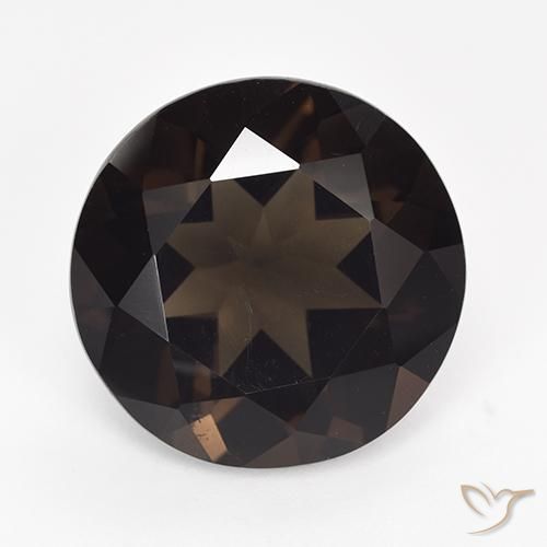 13.52ct Naturale Marrone medio Quarzo fumé, Rotondo, VVS-VS