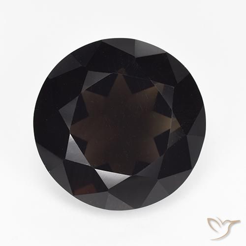 Quarzo fumé Marrone scuro naturale da 11.30 ct, Rotondo, VVS-VS