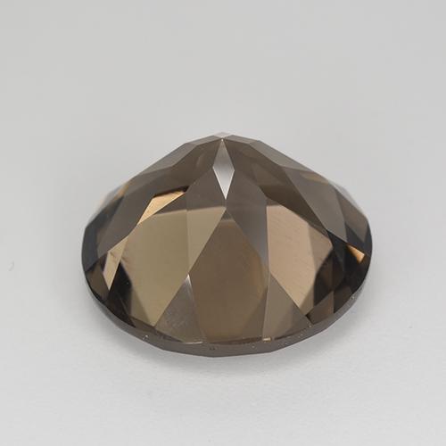 Quarzo fumé naturale marrone da 8,82 ct, taglio rotondo, VVS-VS