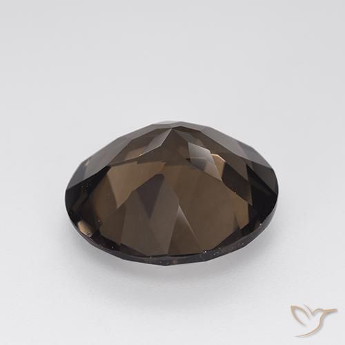 Quarzo fumè Marrone medio naturale da 7.63 ct, Rotondo, VVS-VS