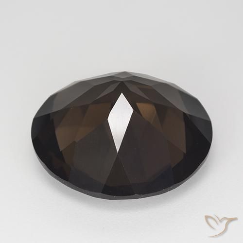 Quarzo fumé Marrone cioccolato naturale da 11.69 ct, Rotondo, VVS-VS