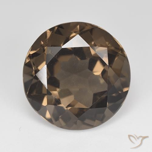 14.30ct Naturale Marrone cioccolato Quarzo fumé, Rotondo, VVS-VS