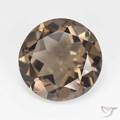 Quarzo fumé Marrone Noce naturale da 11.84 ct, Rotondo, VVS-VS