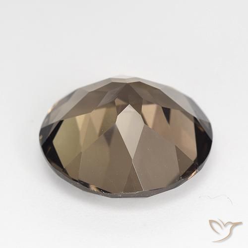 Quarzo fumé Marrone Noce naturale da 11.84 ct, Rotondo, VVS-VS