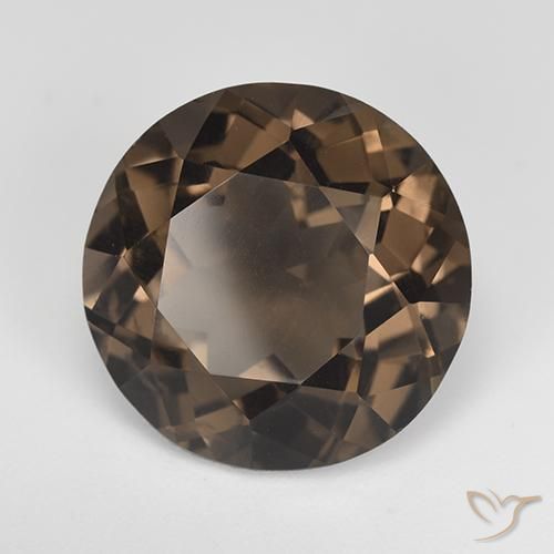 Quarzo fumé Marrone caldo naturale da 12.54 ct, Rotondo, VS