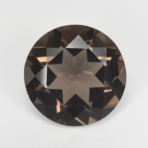 Quarzo fumé naturale marrone da 7,50 ct, taglio rotondo, VVS-VS