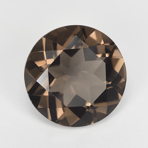 Quarzo fumé naturale marrone da 7,50 ct, taglio rotondo, VVS-VS