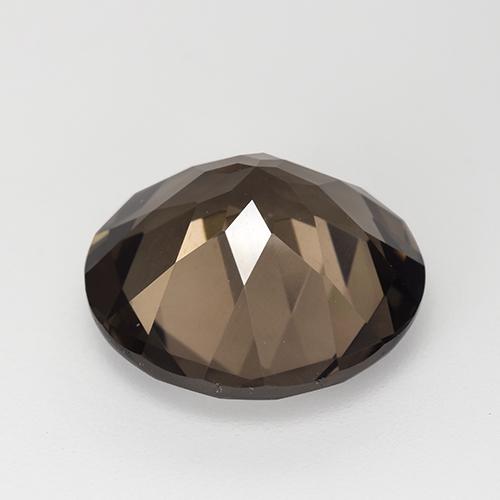 Quarzo fumé naturale marrone da 7,50 ct, taglio rotondo, VVS-VS