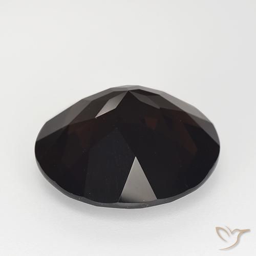 Quarzo fumé Marrone scuro naturale da 12.25 ct, Rotondo, VVS-VS