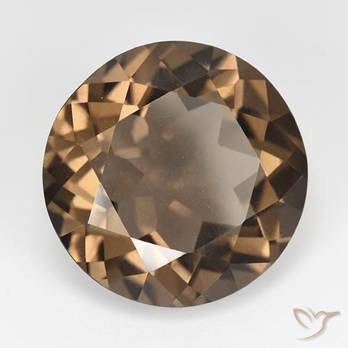 Quarzo fumé Pan di zenzero marrone naturale da 11.57 ct, Rotondo, VVS-VS