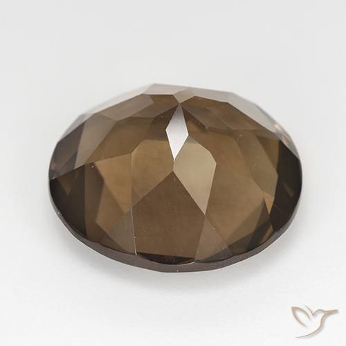 Quarzo fumé Pan di zenzero marrone naturale da 11.57 ct, Rotondo, VVS-VS