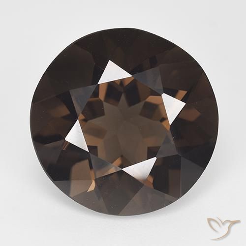 14.57ct Naturale Marrone medio Quarzo fumé, Rotondo, VS