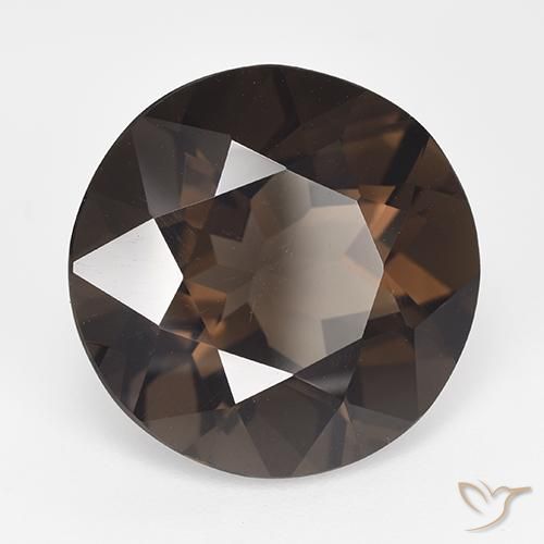 Quarzo fumé Marrone medio naturale da 14.57 ct, Rotondo, VS