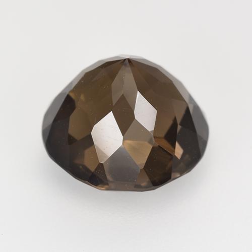Quarzo fumé naturale marrone da 5,28 ct, taglio rotondo, VVS-VS