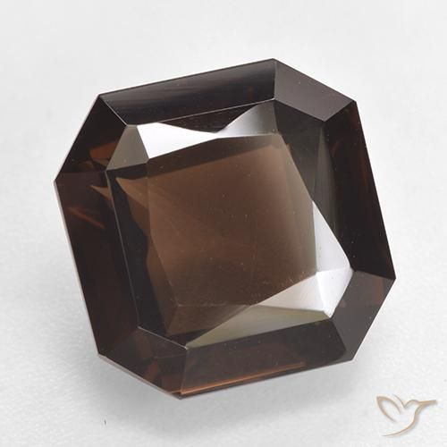 Quarzo fumé Marrone medio naturale da 7.01 ct, Ottagonale / Taglio smeraldo, VVS