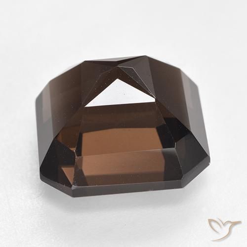 Quarzo fumé Hickory Brown naturale da 8.30 ct, Ottagonale / Taglio smeraldo, VVS