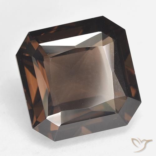 Quarzo fumé Marrone medio naturale da 13.06 ct, Ottagonale / Taglio smeraldo, VVS