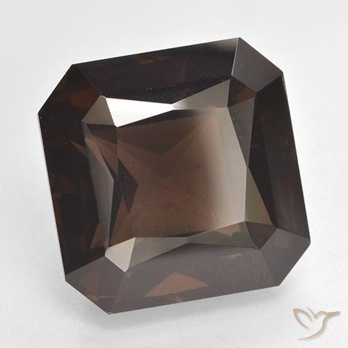 Quarzo fumé Marrone rossastro naturale da 14.13 ct, Ottagonale / Taglio smeraldo, VVS