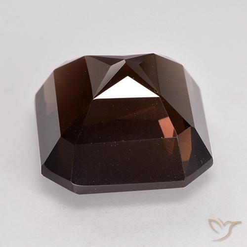 Quarzo fumé Marrone cioccolato naturale da 9.51 ct, Ottagonale / Taglio smeraldo, VVS-VS