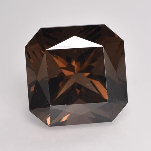 Quarzo fumé naturale marrone da 7,64 ct, taglio smeraldo, VVS-VS