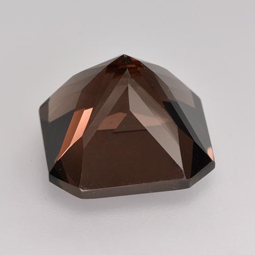 Quarzo fumé naturale marrone da 7,64 ct, taglio smeraldo, VVS-VS