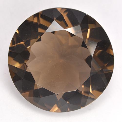 Quarzo fumé Marrone naturale da 18.95 ct, Taglio rotondo, VVS-VS