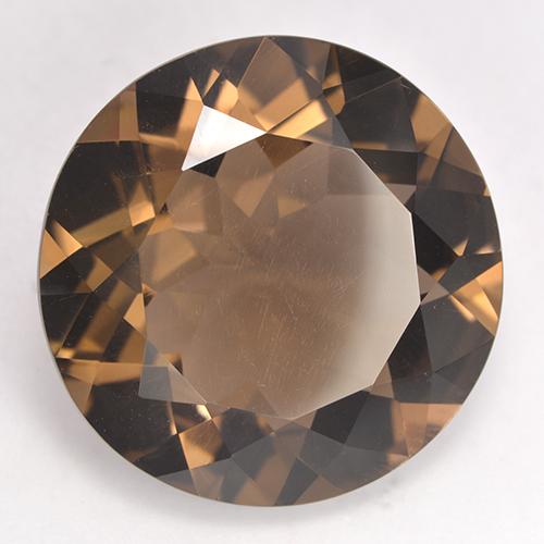 Quarzo fumé Marrone naturale da 18.95 ct, Taglio rotondo, VVS-VS