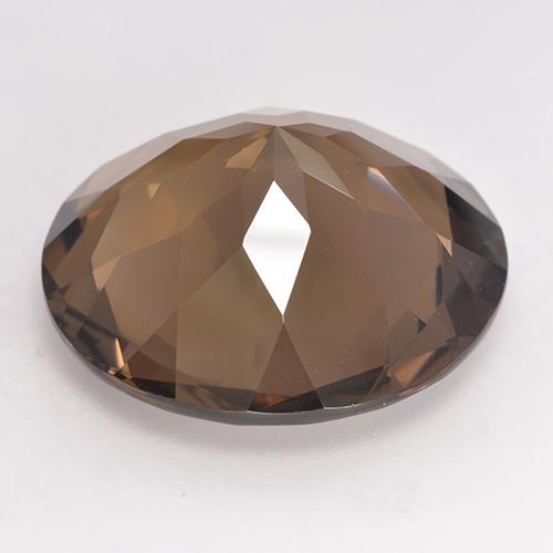 Quarzo fumé Marrone naturale da 18.95 ct, Taglio rotondo, VVS-VS