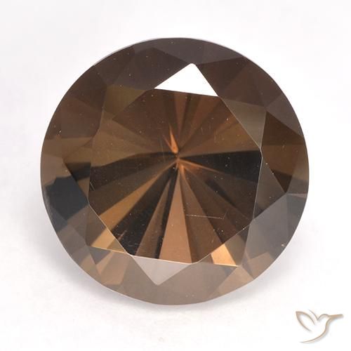 9.01ct Naturale Marrone medio Quarzo fumé, Rotondo, VVS