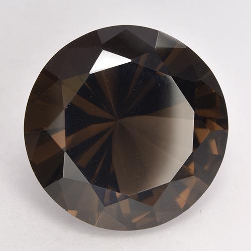 Quarzo fumé naturale marrone da 10,13 ct, taglio rotondo, VVS-VS