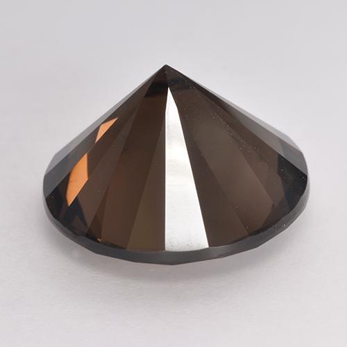Quarzo fumé naturale marrone da 10,13 ct, taglio rotondo, VVS-VS