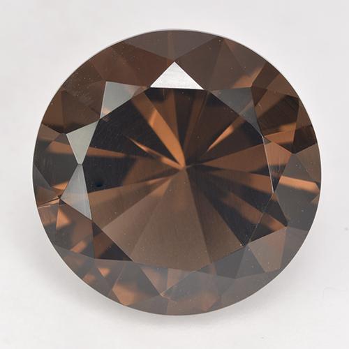 Quarzo fumé Hickory Brown naturale da 11.19 ct, Taglio rotondo, VVS-VS