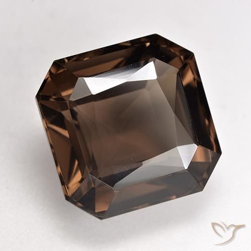 Quarzo fumé Marrone rossastro naturale da 8.79 ct, Ottagonale / Taglio smeraldo, VVS-VS