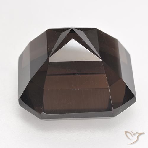 Quarzo fumé Marrone rossastro naturale da 12.50 ct, Ottagonale / Taglio smeraldo, VVS-VS