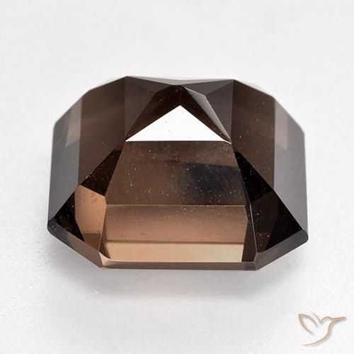 Quarzo fumé Marrone naturale da 9.88 ct, Ottagonale / Taglio smeraldo, VVS-VS