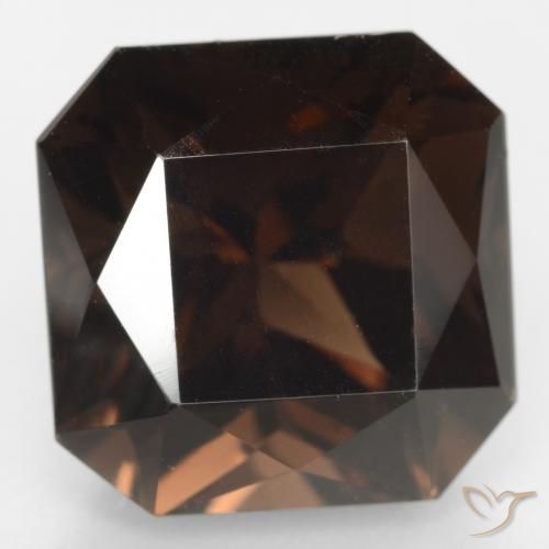 13.36ct Naturale Marrone medio Quarzo fumè, Taglio smeraldo, VVS-VS