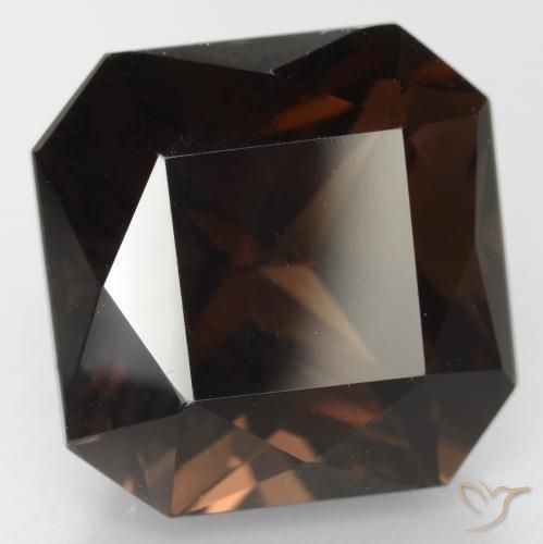 Quarzo fumé Marrone medio naturale da 13.36 ct, Ottagonale / Taglio smeraldo, VVS-VS