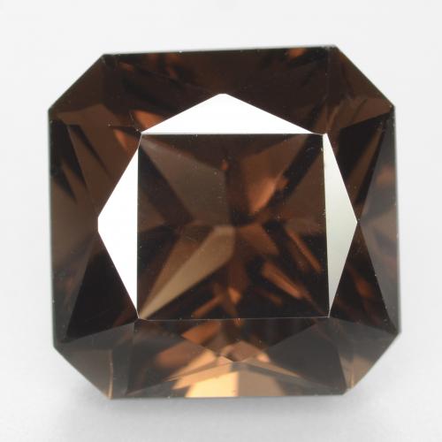 Quarzo fumé naturale marrone da 10,00 ct, taglio smeraldo, VVS