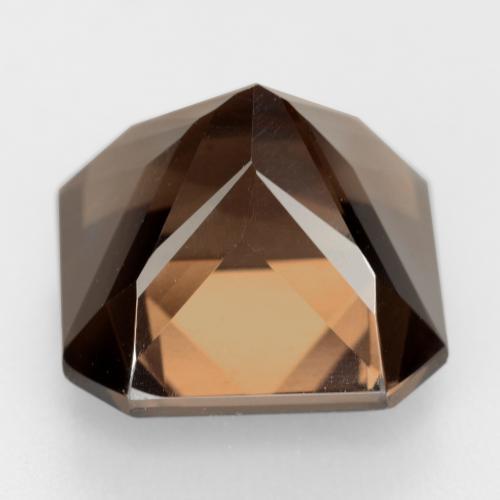 Quarzo fumé naturale marrone da 10,00 ct, taglio smeraldo, VVS