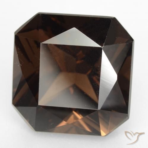 Quarzo fumé Marrone rossastro naturale da 9.85 ct, Ottagonale / Taglio smeraldo, VVS