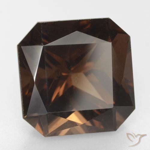 Quarzo fumé Marrone rossastro naturale da 11.78 ct, Ottagonale / Taglio smeraldo, VVS-VS