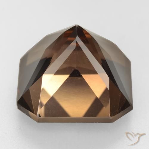 Quarzo fumé Marrone rossastro naturale da 11.78 ct, Ottagonale / Taglio smeraldo, VVS-VS