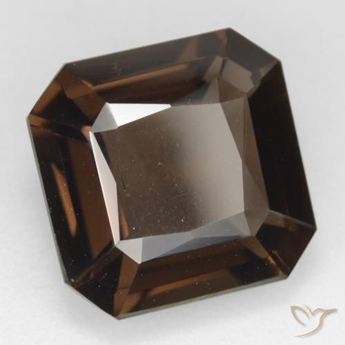 Quarzo fumé Marrone medio naturale da 8.65 ct, Ottagonale / Taglio smeraldo, VVS