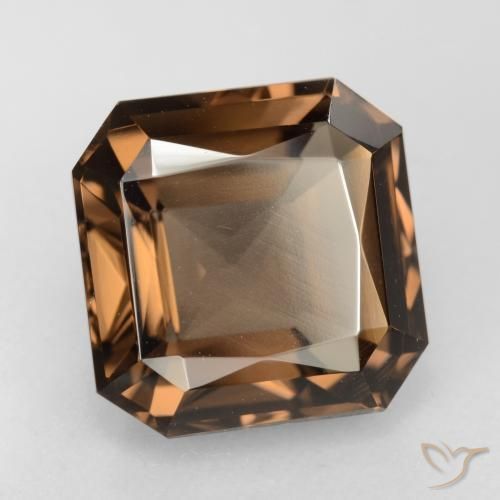 Quarzo fumé Marrone medio naturale da 6.96 ct, Ottagonale / Taglio smeraldo, VVS