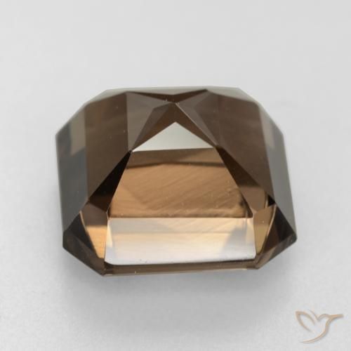 Quarzo fumé Marrone medio naturale da 6.96 ct, Ottagonale / Taglio smeraldo, VVS