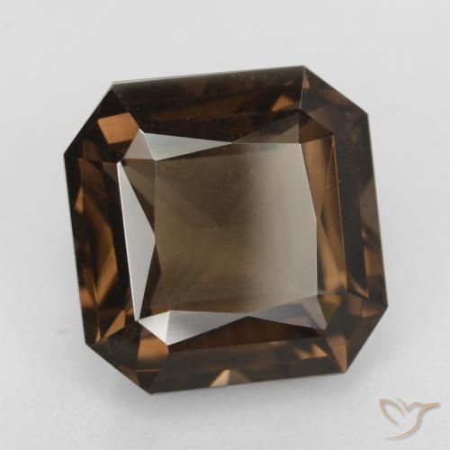 Quarzo fumè Marrone medio naturale da 9.31 ct, Ottagonale / Taglio smeraldo, VVS-VS