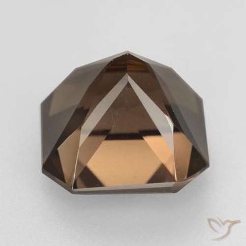 Quarzo fumé Hickory Brown naturale da 7.12 ct, Ottagonale / Taglio smeraldo, VVS
